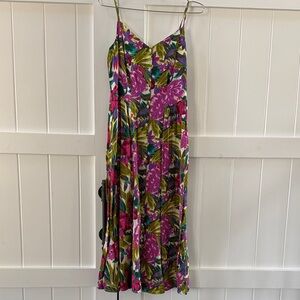 Gap Vibrant Floral Midi Dress- Size M